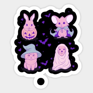 Spooky friends Sticker